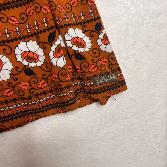 Matilda Jane Winsome Mixed Print Floral Striped Dress size S Whimsy Twee Boho - Picture 8 of 12